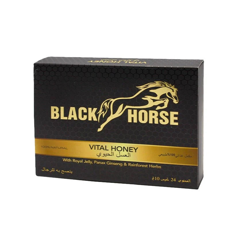 Black Horse Vital Honey Box (24 Sachets), Product Image