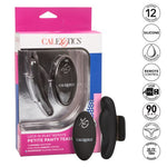 Lock-N-Play Remote Petite Panty Vibrator in Black, Product Box and Features