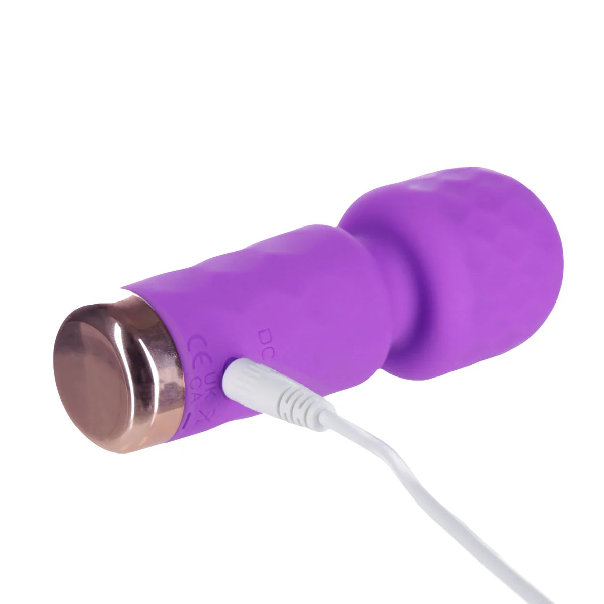 M'Lady Mini Vibrating Massage Wand, Purple, USB Rechargeable