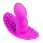 Mystery High 3-Inch Silicone Mini Vibrator, Pink, Product Image, Top Angle