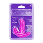 Mystery High 3-Inch Silicone Mini Vibrator, Pink, Product Package