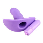 Mystery High 3-Inch Silicone Mini Vibrator, Purple, Product Image, Power Bullet Removed
