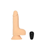 Naked Addiction 6.5-Inch Thrusting Silicone Dildo, Vanilla, Product Image, Dildo with Remote