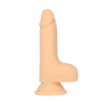 Naked Addiction 6.5-Inch Thrusting Silicone Dildo, Vanilla, Product Image, Side View