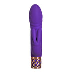 Pillow Talk Secrets Sensual Luxurious Thrusting Rabbit Vibrator, Purple, Product Image, Front