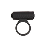 Power Bullet Cosmic Ring Rechargeable Vibrating Cock Ring, Black, Product Image, Front