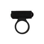 Power Bullet Cosmic Ring Rechargeable Vibrating Cock Ring, Black, Product Image, Back