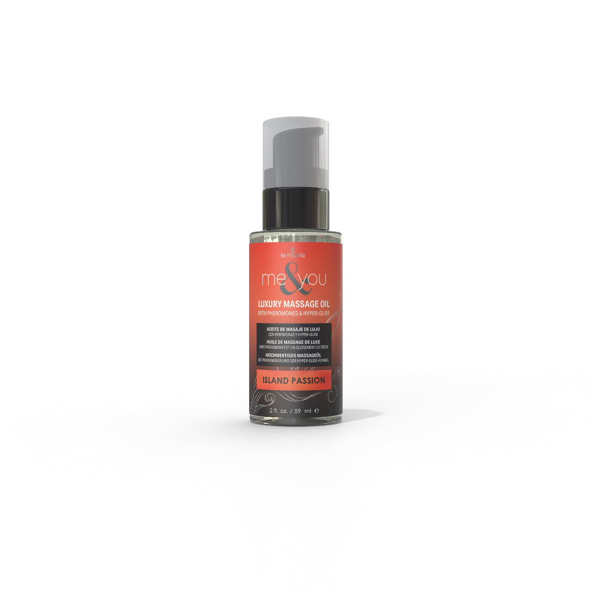 Sensuva Me & You Luxury Massage Oil (2oz), Island Passion, Product Image