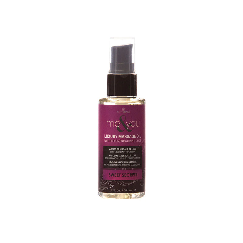 Sensuva Me & You Luxury Massage Oil (2oz), Sweet Secrets, Product Image