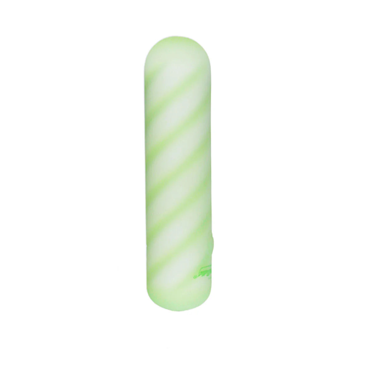Softies 4-Inch Dual Silicone Body Vibe, Green, Product Image, Side View
