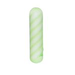 Softies 4-Inch Dual Silicone Body Vibe, Green, Product Image, Side View