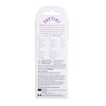 Softies 4-Inch Dual Silicone Body Vibe, Purple, Product Packaging, Back