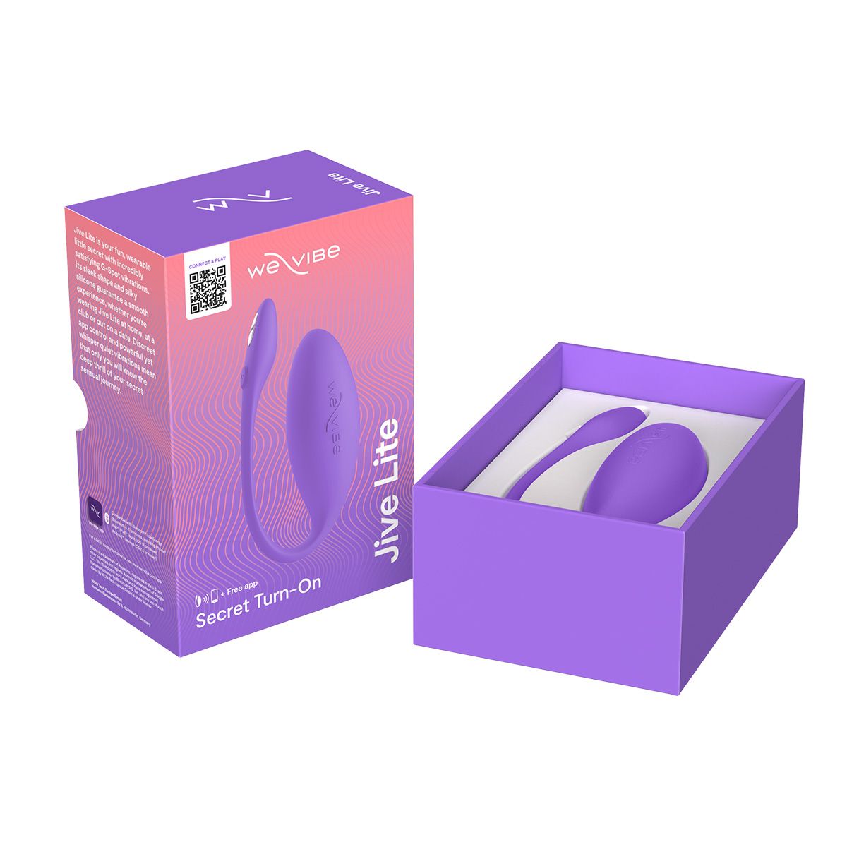We-Vibe Jive Lite G-Spot Vibrator, Purple, Open Box, Front View