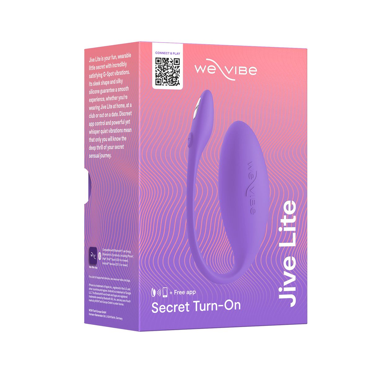 We-Vibe Jive Lite G-Spot Vibrator, Purple, Product Box