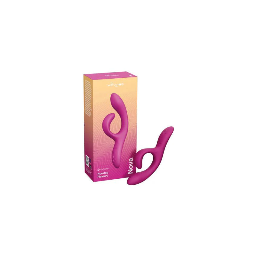 We-Vibe Nova 2 Rabbit Vibrator, Pink with Product Box