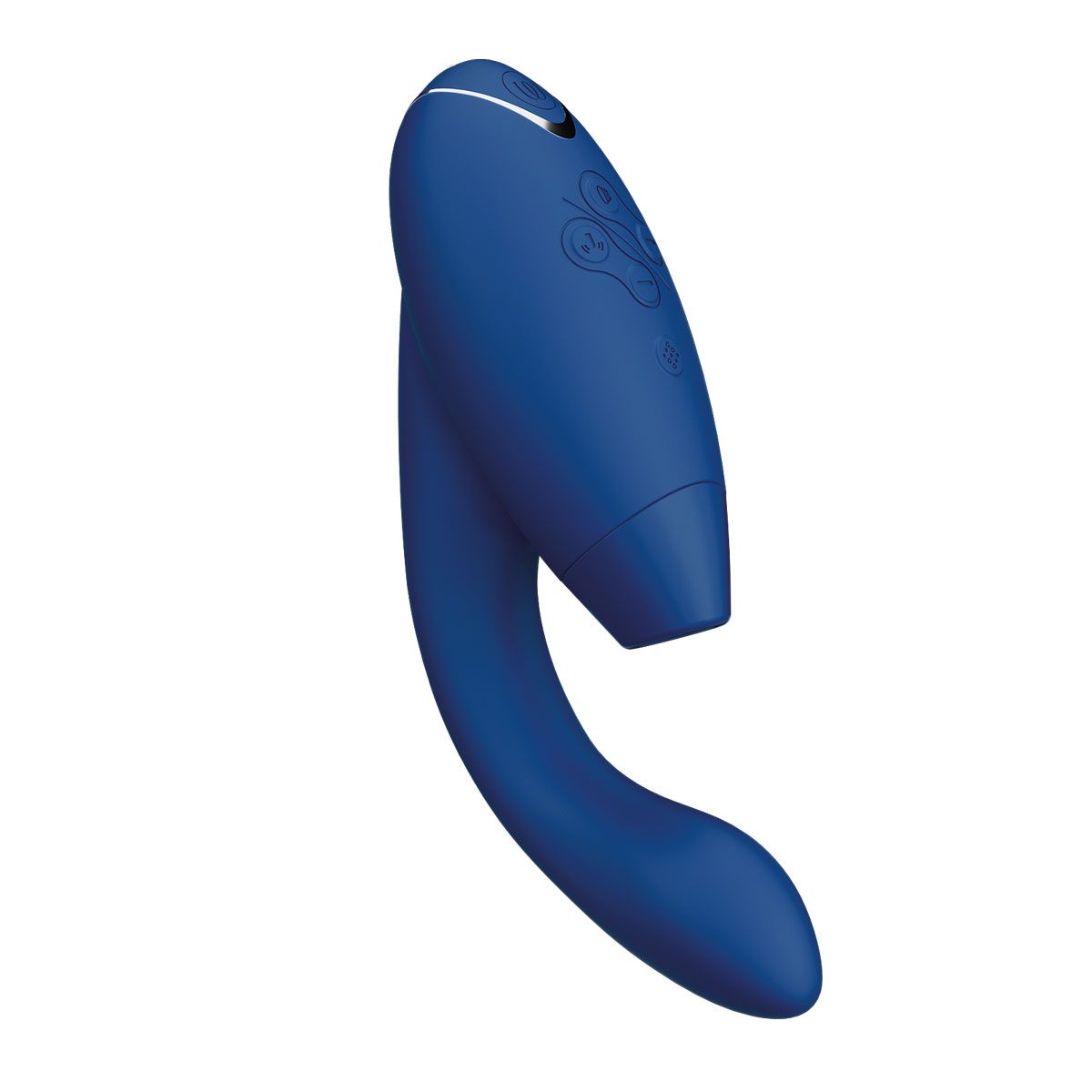 Womanizer Duo 2 Rabbit Sex Toy, Blue, Product Image, Front Left Angle