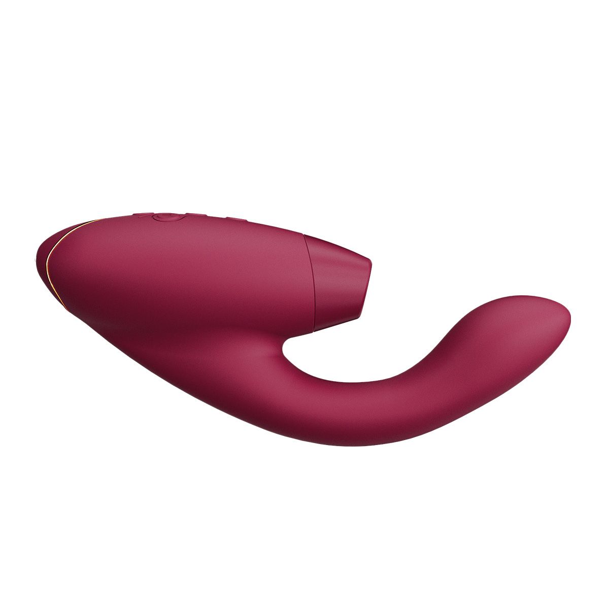 Womanizer Duo 2 Rabbit Sex Toy, Bordeaux, Product Image, Side View