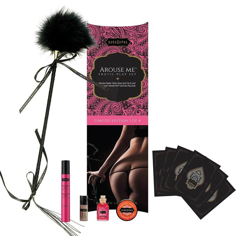 Kama Sutra Arouse Me Erotic Play Set, Product Box and Contents