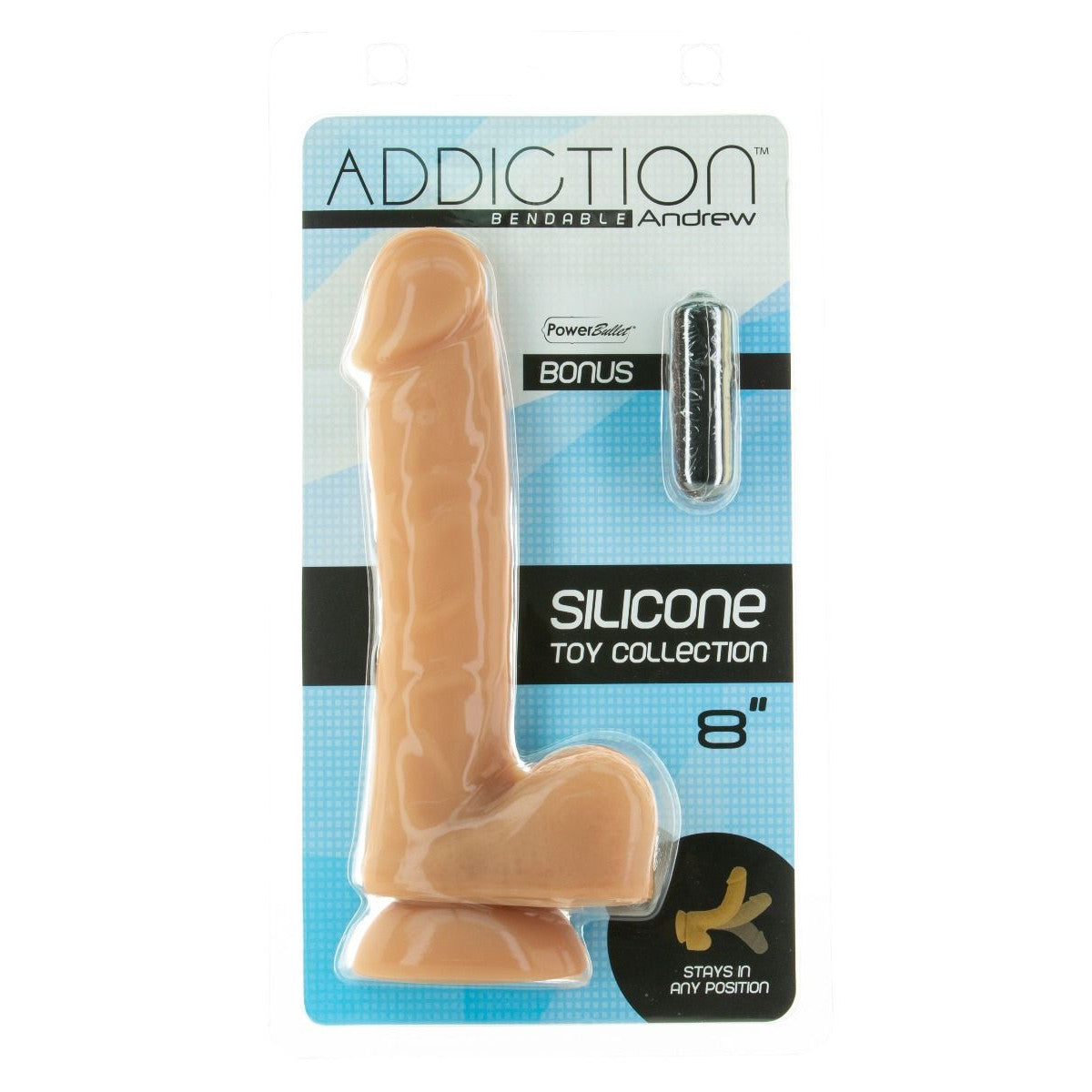 Addiction Bendable 8-Inch Silicone Dildo