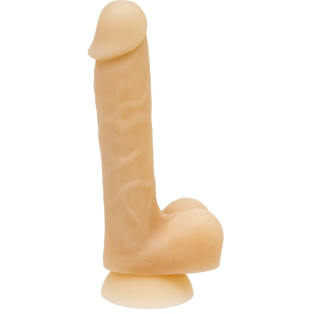 Addiction Bendable 8-Inch Silicone Dildo, David, Product Image, Side View