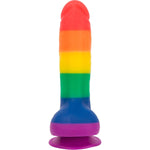 Addiction Justin 8-Inch Silicone Dildo, Product Image, Back View