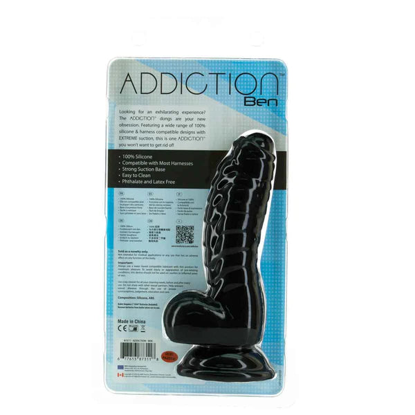 Addiction Ridged 7-Inch Silicone Dildo