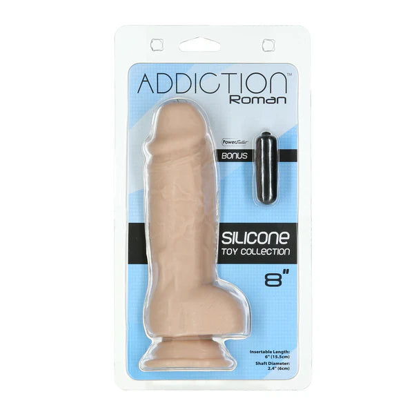 Addiction Roman 8-Inch Silicone Dildo