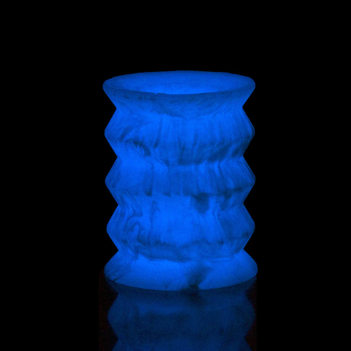 Addiction Silicone Reversible Stroker, Glow in the Dark, Product Image, Front View