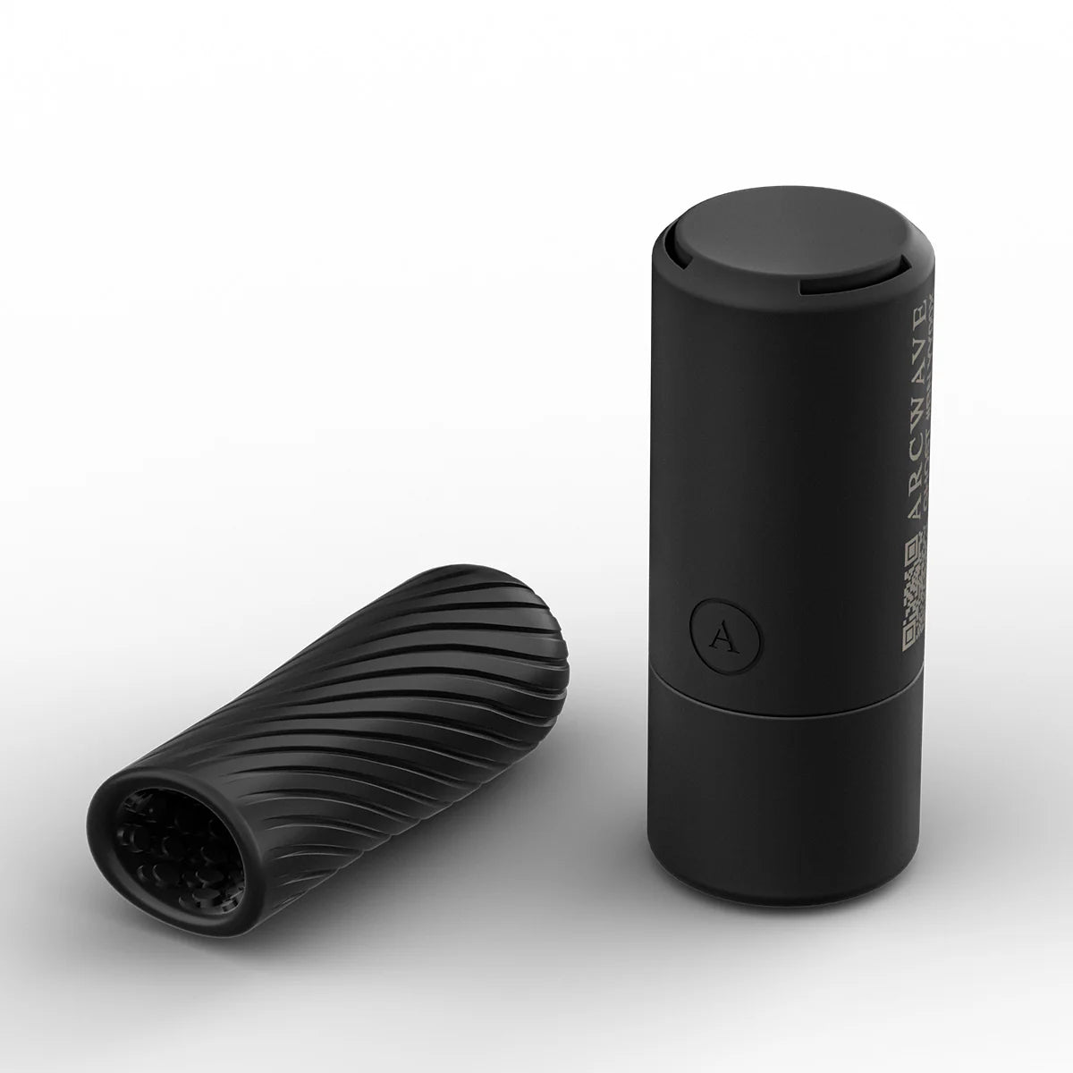 Arcwave Ghost Soft Silicone Stroker, Black, Stroker with Product Case