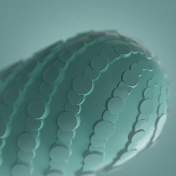 Arcwave Ghost Soft Silicone Stroker, Mint, Sleeve Texture Close Up Right Side View