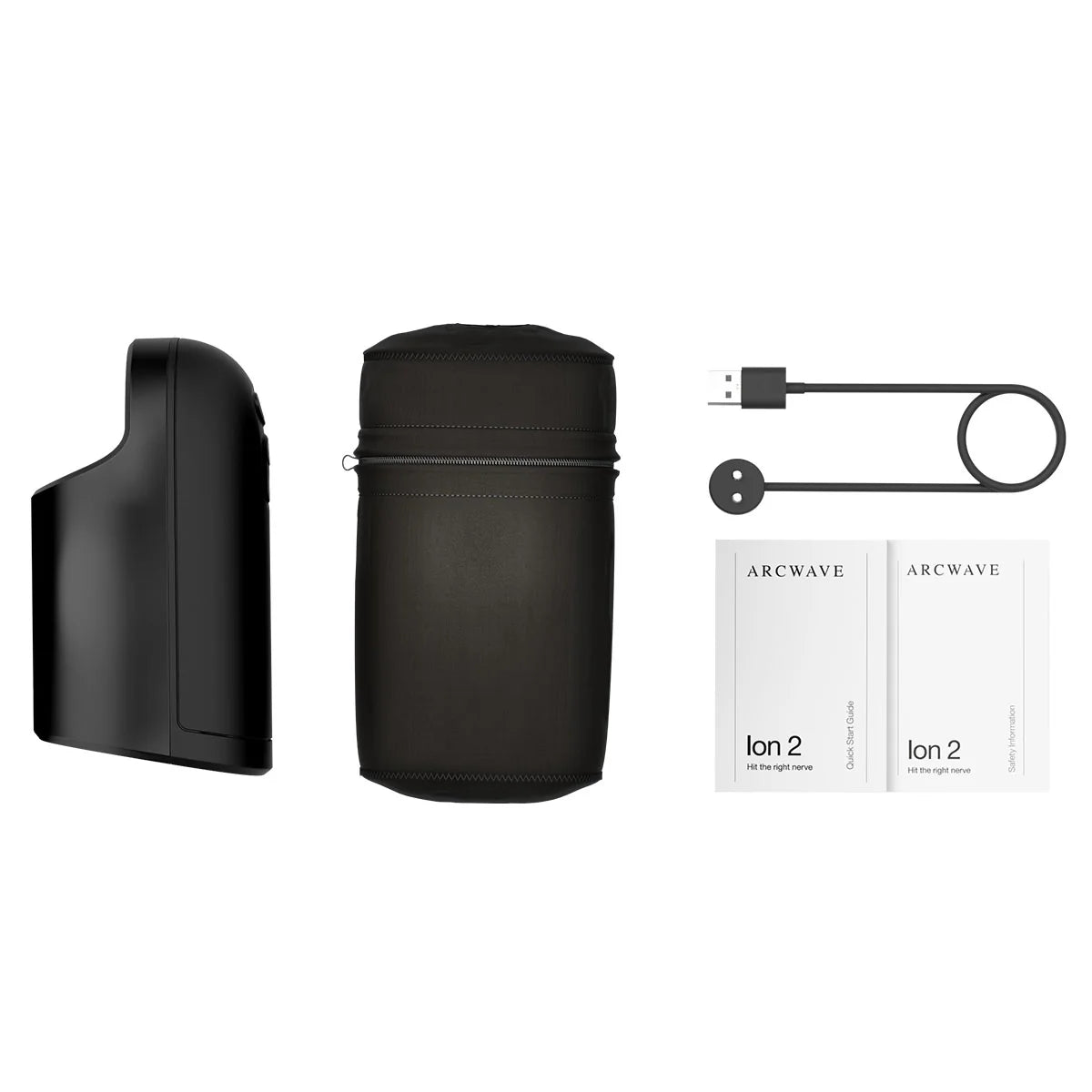 Arcwave Ion 2 Orgasmic Suction Stroker, Stroker with Case and USB Magnetic Charger