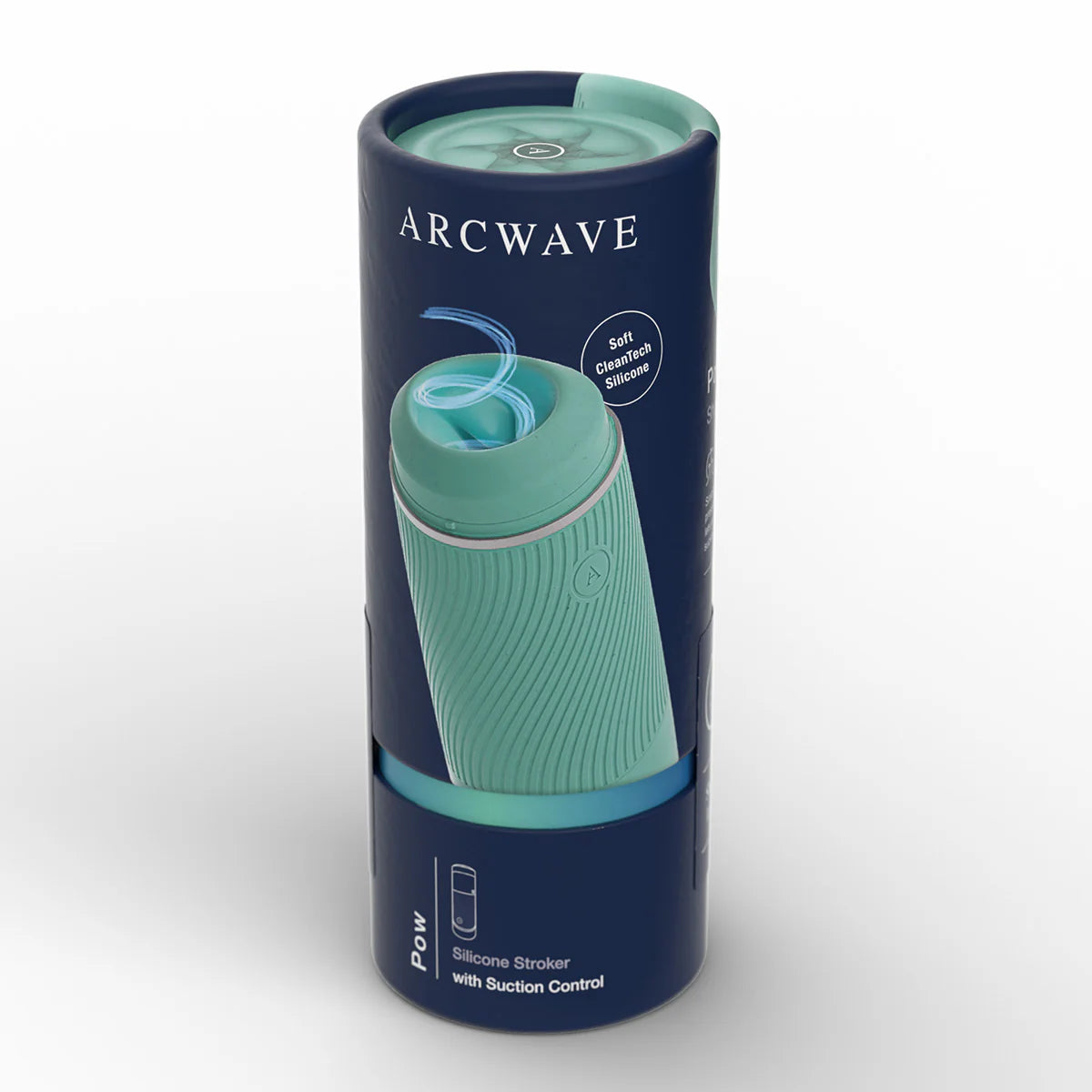 Arcwave Pow Silicone Stroker, Mint, Product Box, Front