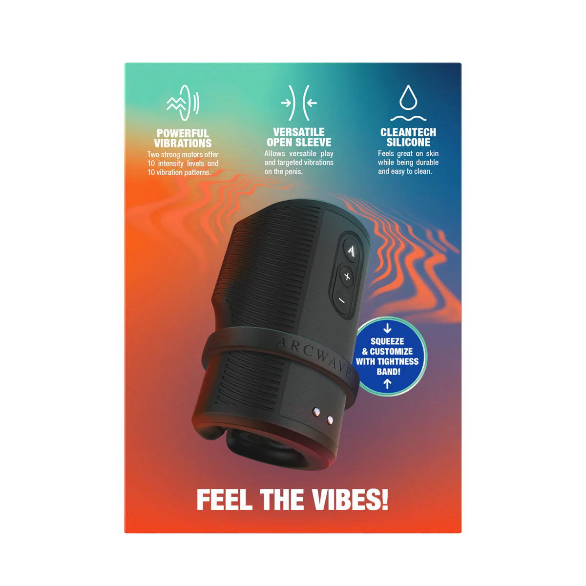 Arcwave Zing Vibrating Stroker, Product Box, Back