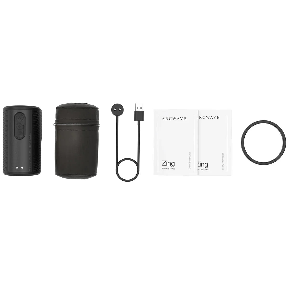 Arcwave Zing Vibrating Stroker, Stroker with USB Rechargeable Magnetic Charger