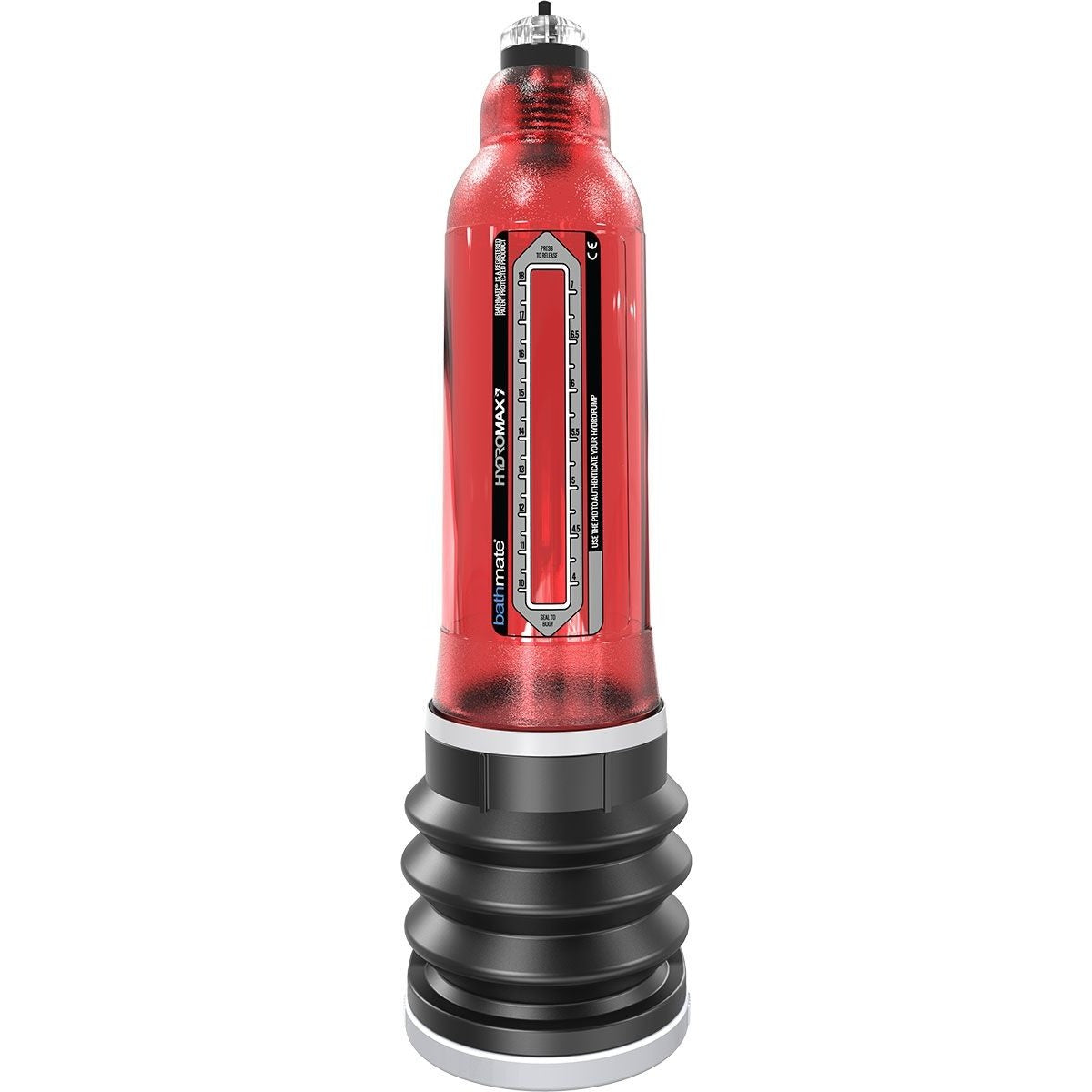 Bathmate HydroMax7 Penis Pump, Red, Product Image, Front