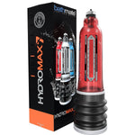 Bathmate HydroMax7 Penis Pump, Red, Product Box