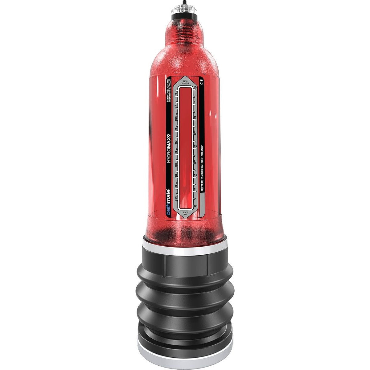 Bathmate HydroMax9 Penis Pump, Red, Product Image, Front