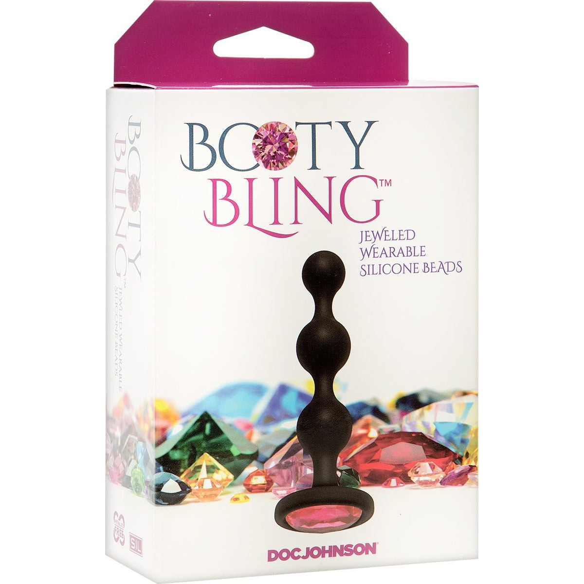 Booty Bling Jewelled Silicone Anal Beads