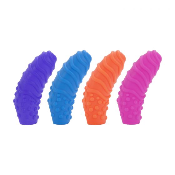 Intimate Play Silicone Finger Swirls, Product Image, Four Colours