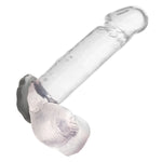 CalExotics Alpha Liquid Silicone Erect Ring, Penis Ring on Dildo Behind Balls