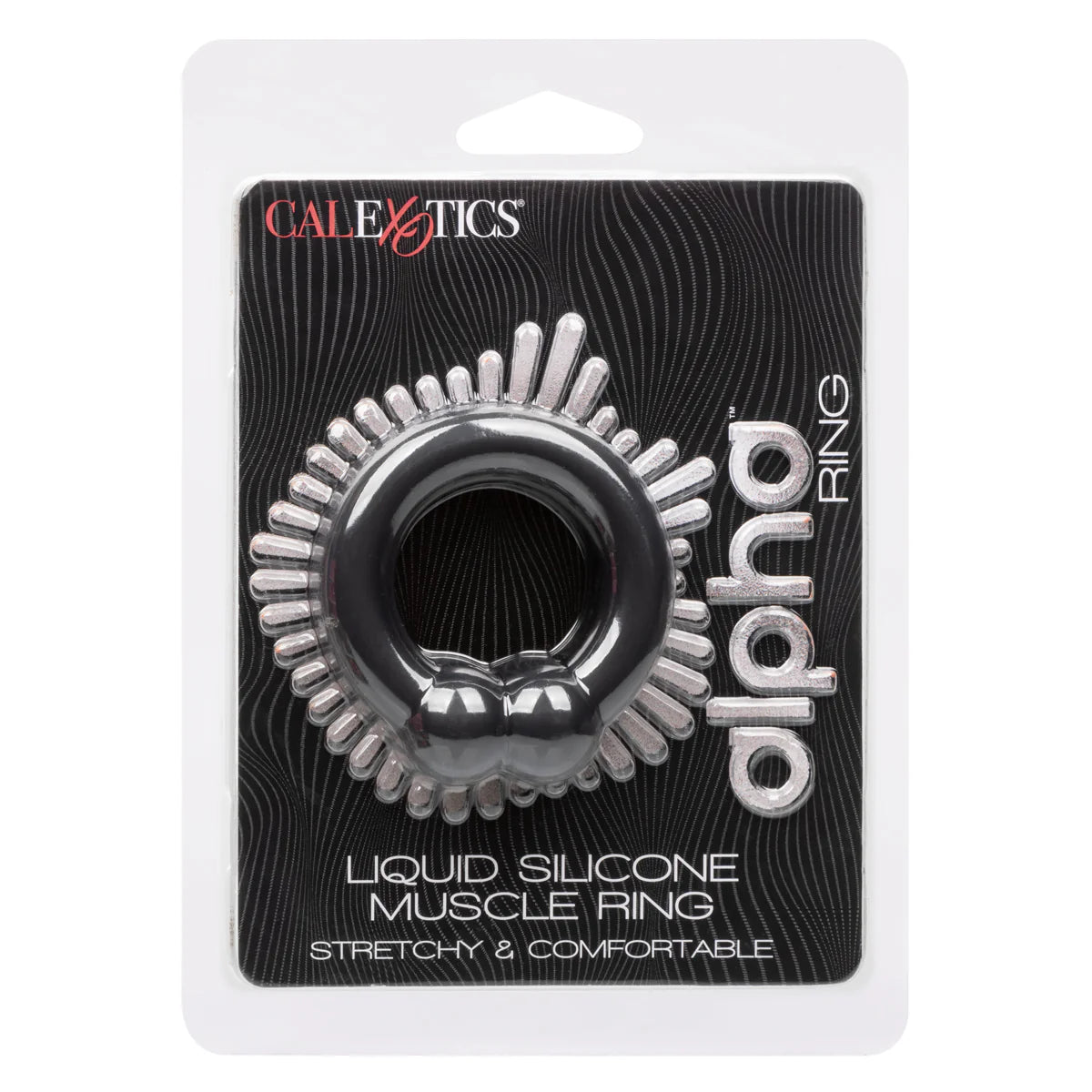 CalExotics Alpha Liquid Silicone Muscle Ring, Product Package, Front