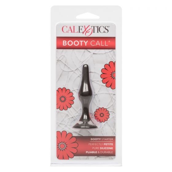 CalExotics Booty Call Booty Starter Butt Plug, Black, Product Package, Front