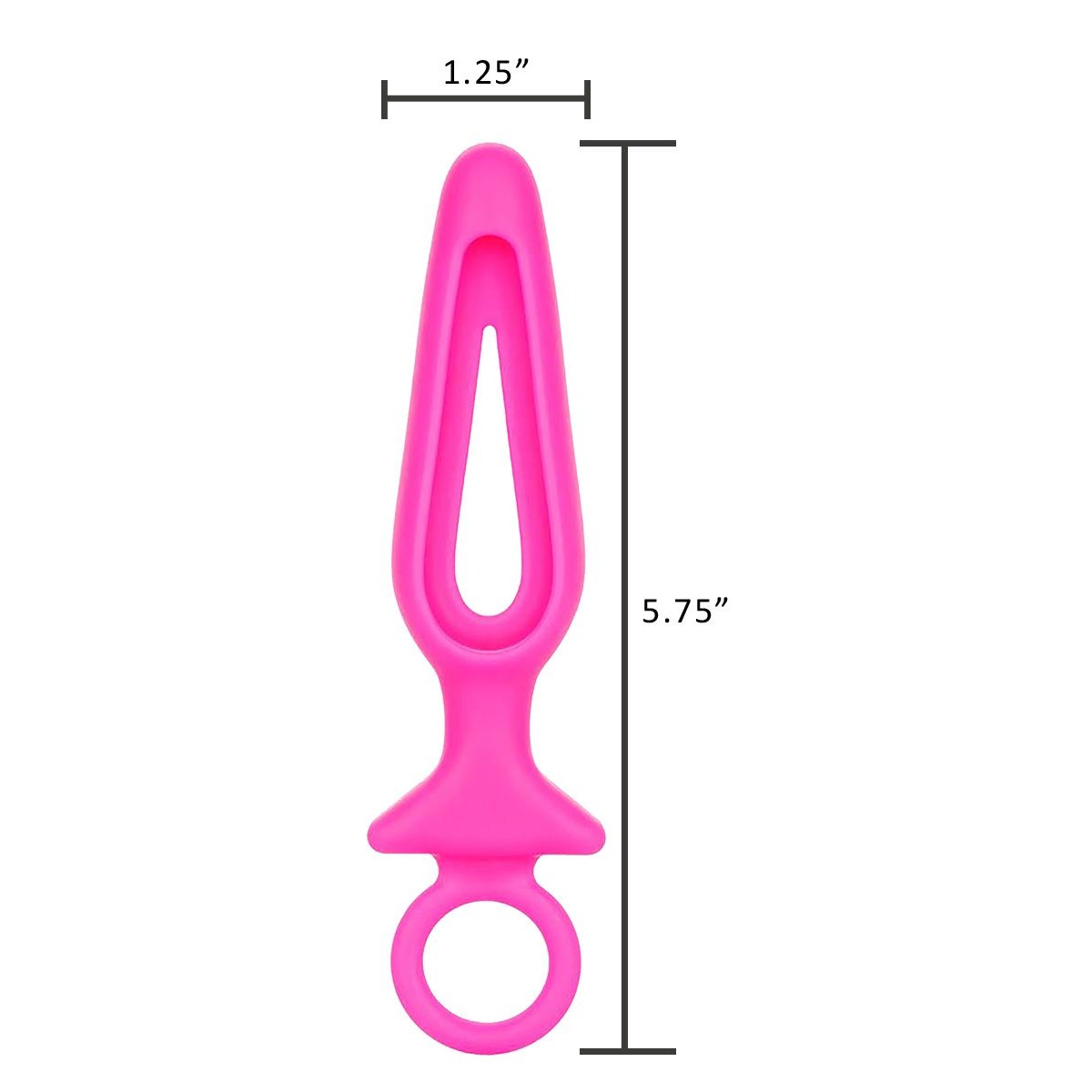 Booty Call Silicone Groove Probe, product measurements