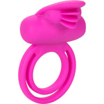 Dual Clit Flicker Vibrating Penis Ring, Front Angle