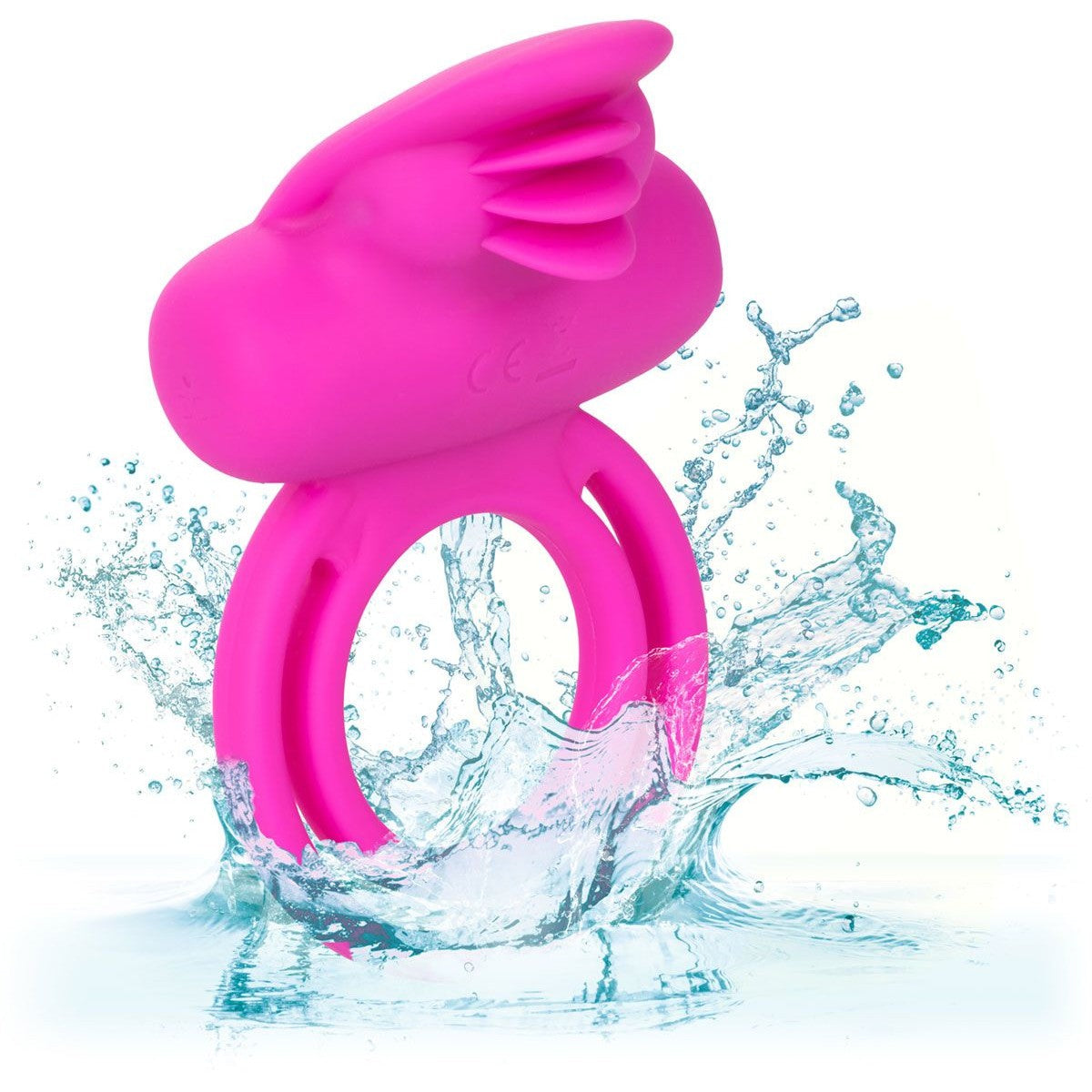 Dual Clit Flicker Vibrating Penis Ring, Waterproof Feature