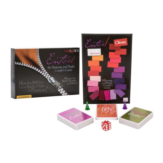 Entice Passionate & Playful Couples Sex Game, Box and Contents