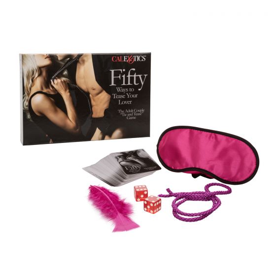 Fifty Ways to Tease Your Lover Game, Product Box and Contents