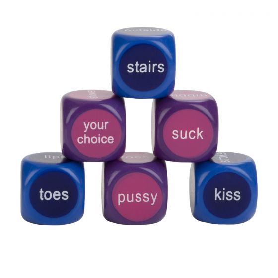 Hot & Spicy Party Dice Sex Game, Triangle Stack: Stairs, Suck, Toes, Pussy, Kiss, Your Choice