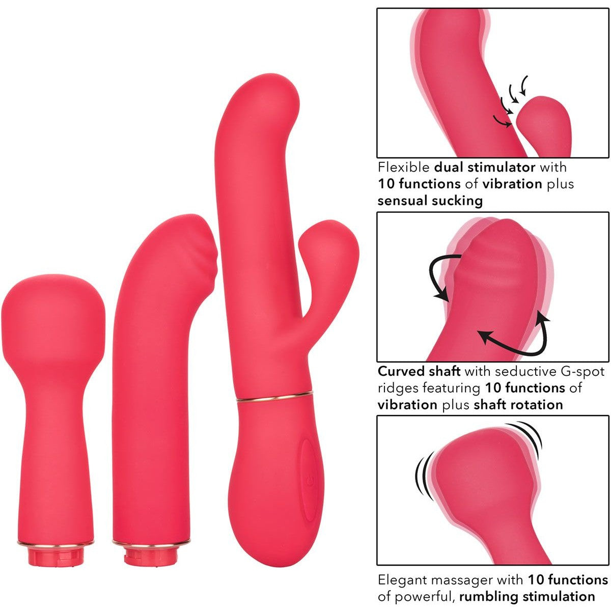 In Touch Passion Trio Vibrator, Product Details