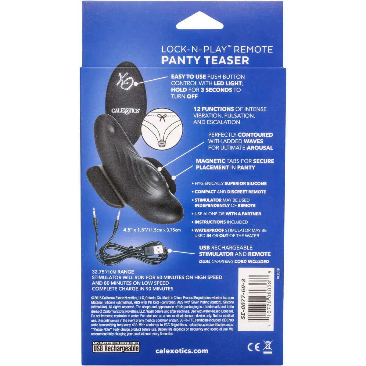 CalExotics Lock-N-Play Remote Panty Vibrator